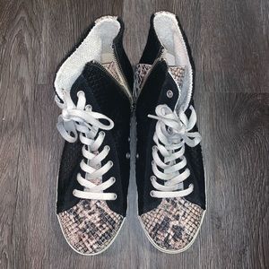 Kim & Kozi Snakeskin pattern hi tops